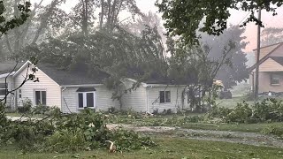 Damage reported in West Michigan after Thursdays storms [upl. by Inus]