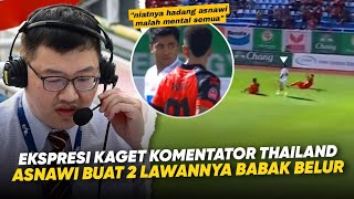 Reaksi Komentator Liga Thailand  Melihat Kekuatan Otot Asnawi di Laga Port Fc vs Prachuap Fc [upl. by Alodie765]