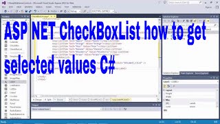 ASP NET CheckBoxList how to get selected values C [upl. by Imeka]