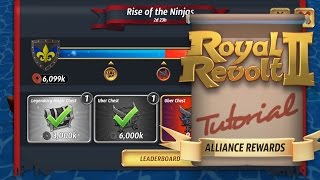 Royal Revolt 2  Alliance Rewards in Ninja Events [upl. by Nehgam]