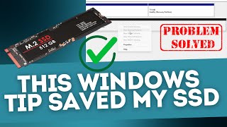 This Windows Trick Saved My SSD [upl. by Elinore432]