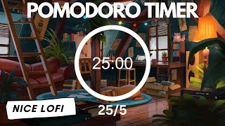 Pomodoro 255  LoFi and Cozy Ambience perfect for Studying and Working  4x25  MUSIC TYPE A [upl. by Azil]