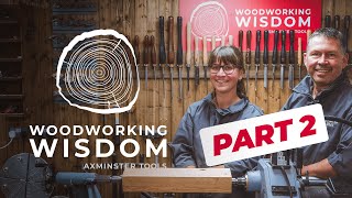 Beginners Woodturning Spindle Turning With Steph Part 2  Woodworking Wisdom [upl. by Kilar]