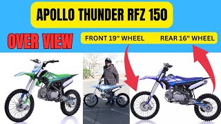 BUDGET FRIENDLY Chinese Dirt Bike Honda 150 Replica  APOLLO Thunder 150 REVIEW [upl. by Shadow770]