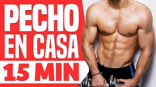 RUTINA PECTORALES EN CASA  Pectoral y brazos 15 minutos [upl. by Henriques]