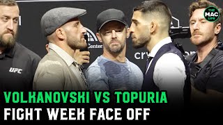 Alex Volkanovski vs Ilia Topuria Face Off [upl. by Tiduj]