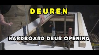 Timmertip 674 Een glasopening maken in een hard board deur1 [upl. by Zacarias]