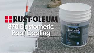 About RustOleum 870 Elastomeric Roof Coating [upl. by Hildegarde]