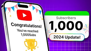 Do THIS to Get 1000 Subscribers in 2024 with a few uploads [upl. by Lener]