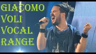 Giacomo Voli Vocal Range G2B5 The Voice Of Italy [upl. by Einama718]