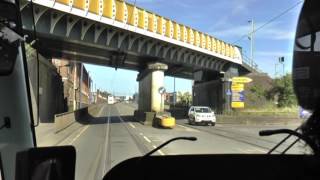 MIDLAND METRO STREET RUNNING CAB VIEW AUG 2016 [upl. by Suirada]