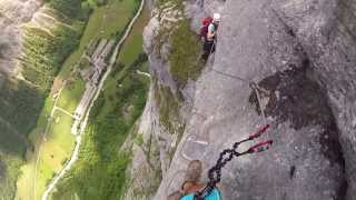 Via ferrata Murren  Gimmelwald Lauterbrunnen [upl. by Nnyllaf137]