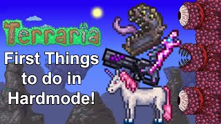 Top 3 Things to do When You Enter Hardmode Terraria [upl. by Lemuelah]