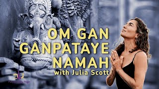 Julia Scott  Om Ganpataye Namah  Purple Valley Yoga Goa [upl. by Anitniuq389]