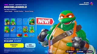 🤩 Fortnite Item Shop Teenage Mutant Ninja Turtles Skins Are Here [upl. by Farlee]