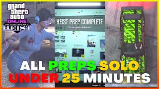 FASTEST Way To Do Casino Heist Preps SOLO  EZ Speedrun Walkthrough In GTA V Online [upl. by Ariane]