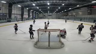 Hugh Bayne 2011 Goalie Highlights Palm Beach Hawks vs Mass Bay Chiefs AAA 011424 [upl. by Zelazny]