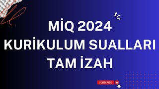 MİQ 2024 Kurikulum sualları  kurikulum dersleri  Zülfüqar Mayılov [upl. by Buyers]