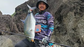 53kg bluefin trevally  balongkon island sta ana cagayan [upl. by Yrram468]