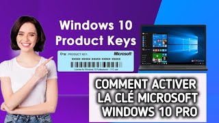 Comment installeractiver la licence clé Windows 10 Proinstructions simples [upl. by Kirtap]