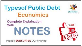 Types of Public Debt  Economics [upl. by Enellij726]