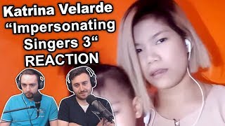 Singers ReactionReview to quotKatrina Velarde  Impersonating Singers Part 3quot [upl. by Compton]