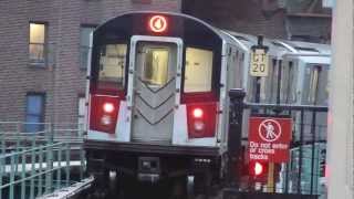 IRT Livonia Ave Line R142A 4 Train at Saratoga AveLivonia Ave Weekend [upl. by Gundry109]