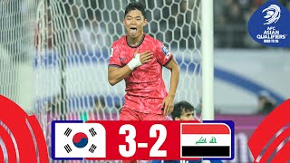 Hosts take 3 points in top match  Korea Republic  Iraq  Highlights AsianQualifiers  Road To 26 [upl. by Malilliw]