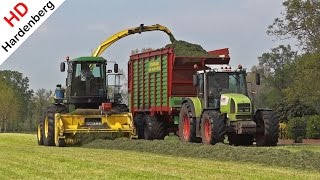 Grass Silage  Gras hakselen met John Deere 6850 en Claas  Kampert  2014 [upl. by Seidler898]