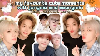 my favourite cute moments with jungmo and sеоngmin  kpop cravity jungmo seongmin [upl. by Nurse960]