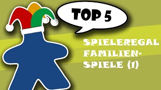 Top 5 aus dem Spieleregal  Familienspiele Teil 1 [upl. by Aihppa]