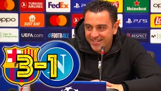 RUEDA PRENSA XAVI FC BARCELONA 31 SSC NAPOLI [upl. by Eedebez225]