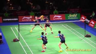 Badminton Highlights  2014 World Championships  MD Finals [upl. by Gertie]