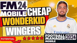 FM 24 Mobile  Top 10 Best Cheap Wonderkids  Winter Update  Winger Edition [upl. by Rozek]