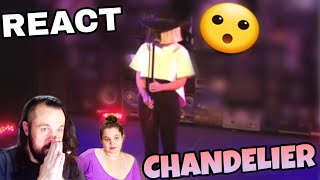 REAGINDO SIA  CHANDELIER LIVE REACT [upl. by Nyladgam]