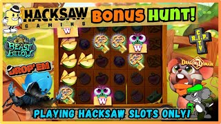 Hacksaw Slots Bonus Hunt 🎰 Playing Hacksaw Gaming Slots On Low Stakes 💥High Volatility Awaits 😬 [upl. by Atekihc]