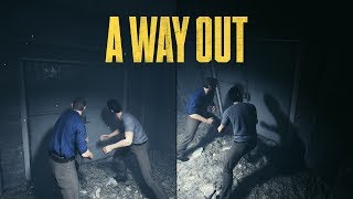 BRKsEDU e FunkyBlackCat em A WAY OUT  O Início de Gameplay em Coop Local e Português PTBR [upl. by Idhem]