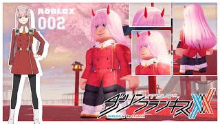 Roblox Zero Two Cosplay 002 Darling in the Franxx [upl. by Hako]