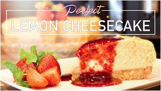 LEMON CHEESECAKE with MASCARPONE CHEESE  Delightfully Smooth Thick amp Creamy  4K [upl. by Menell]