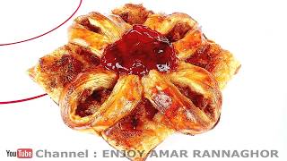 Gaser Chulay Bengali Puff Pastry RecipeBengali Pastry Rannaগ্যাসের চুলায় পেস্ট্রি তৈরির রেসিপি [upl. by Miranda]