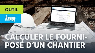 Comment calculer le fourniposé de votre chantier ► Knauf BatiChiffrage [upl. by Kaazi796]