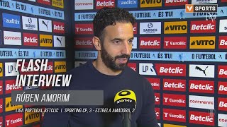 Ruben Amorim quotEra importante vencer antes de ir à Luzquot [upl. by Ayrolg]