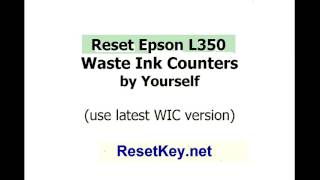 Reset Epson L220 L350 L355 ink pad at the end of their service life [upl. by Sahpec]