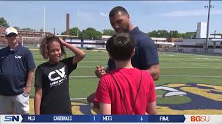 NFL Defensive End Chris Wormley Returns Home for Second Youth Football Camp [upl. by Ydok]