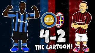 🔵⚫42 Inter vs AC Milan🔴⚫ The Cartoon Comeback Milan Derby Goals Highlights Milano [upl. by Tryck]