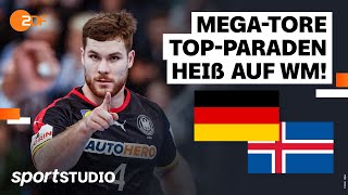 Deutschland – Island Highlights  2 Test vor Handball WM 2023  sportstudio [upl. by Burk]