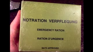 SUPER RARE  1987 German Military Pilot Emergency Ration [upl. by Okiman]