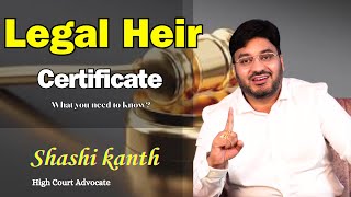 Legal Heir CertificateAdvocate shashikanthlegaladvice law highcourt [upl. by Annat503]