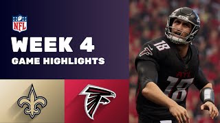 Saints vs Falcons Week 4 Game Highlights Derek Carr Kirk Cousins [upl. by Elia]