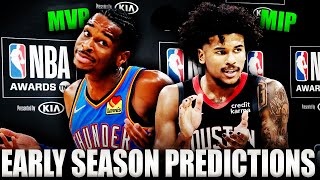 Early Season NBA Award Predictions [upl. by Eskil]